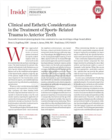 Inside Dentistry publication on Pediatrics