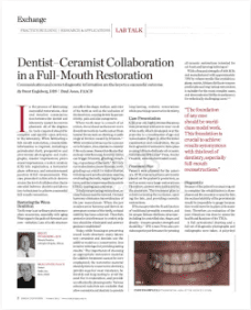 Dentist–Ceramist Collaboration in a Full-Mouth Restoration