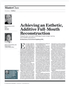 Achieving an Esthetic, Additive Full-Mouth Reconstruction Article